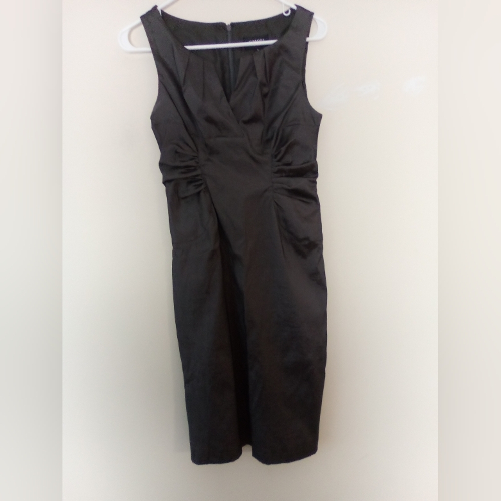 ADRIANNA PAPELL Elegant Black Sleeveless Dress SIZE 4 - Picture 4 of 6